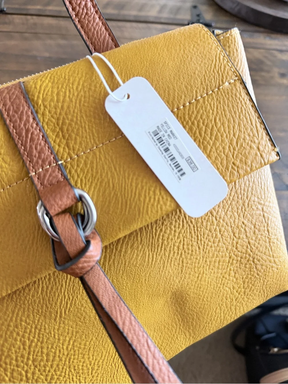 Stylish Mustard Top-Handle with Shoulder Strap. Women's Handbag NWT